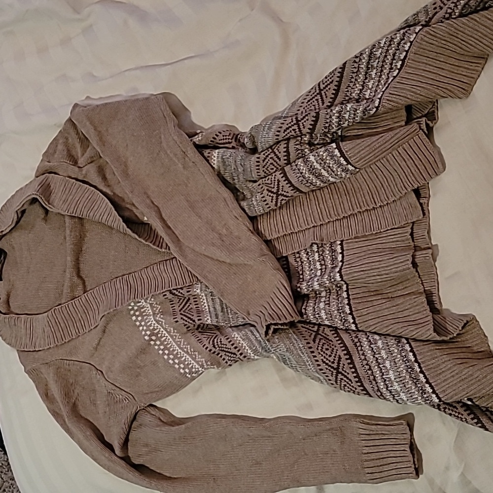 Brown cardigan